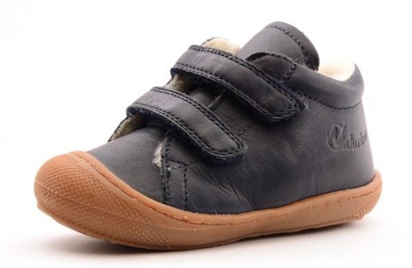 Pipedo Naturino 3972 VL Lauflernschuhe mit Lammwolle | Vado Mädchen Halbschuhe aus Leder 716169 (Silber)