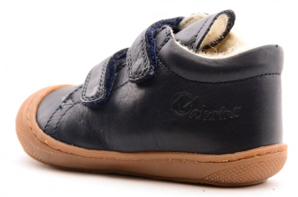 Pipedo Naturino 3972 VL Lauflernschuhe mit Lammwolle | Vado Mädchen Halbschuhe aus Leder 716169 (Silber)