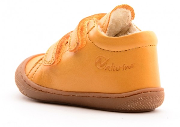 Pipedo Naturino 3972 VL Lauflernschuhe mit Lammwolle | Vado Mädchen Halbschuhe aus Leder 716169 (Silber)